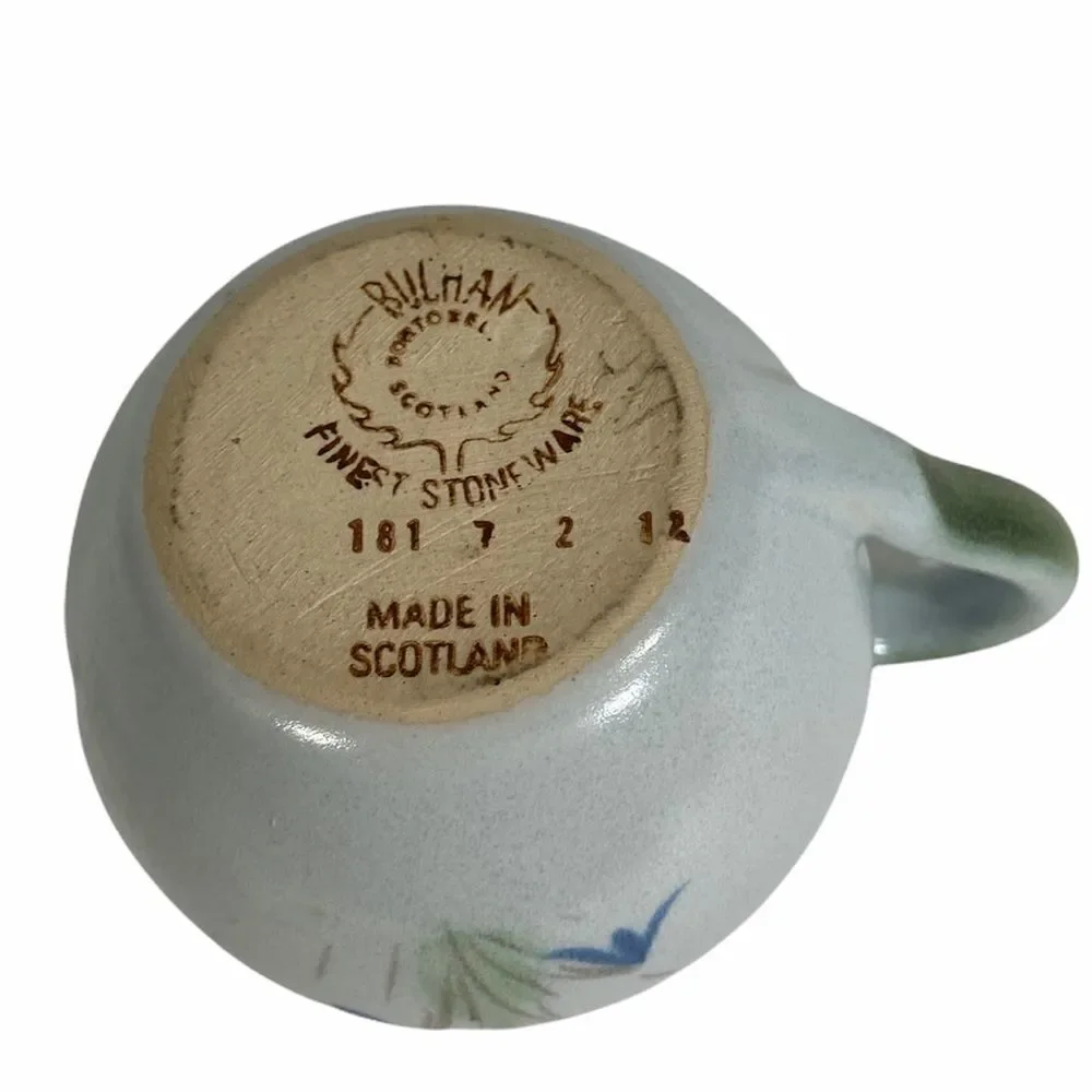 Buchan Portobello Scotland Thistleware 2.5” Fine Stoneware Creamer Vintage